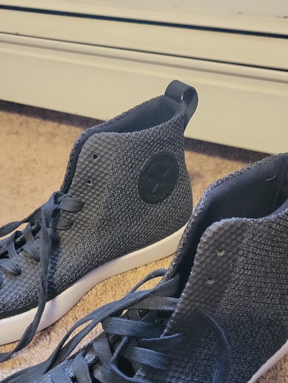 Converse Men’s All Star Modern High Sneakers In Dark Gray Texture